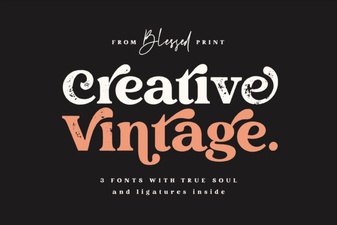 Free Vintage Fonts for Retro Designs & Projects